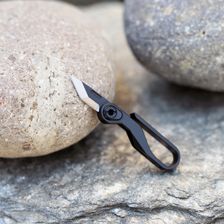KLIP Black: Aluminum Pocket Knife & Suspension Hook
