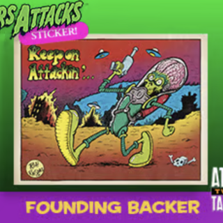 Mars Attacks Sticker!