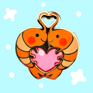 Shrimp Heart Pin