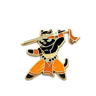 S2 Cat Monk Pin
