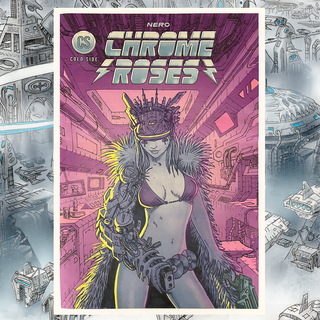 Digital Giant Sized Cyberpunk Broadsheet