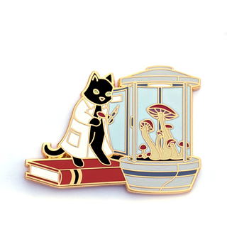 Mycology Cat Pin