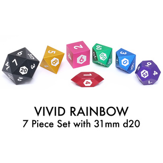7 Piece Set with 31mm d20