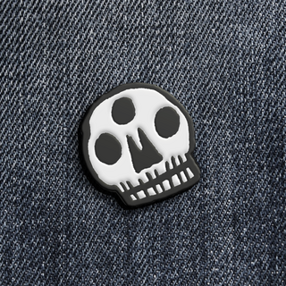 1" Skull pin