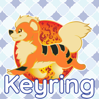 Growlithe Keyring