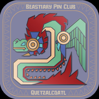 Monster Hunter inspired Quetzalcoatl Pin