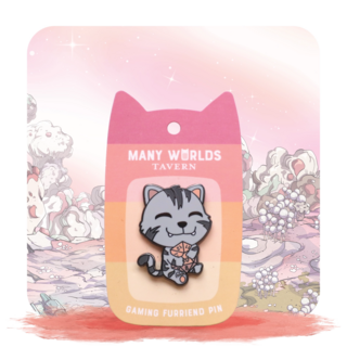 d20 Cat Pin