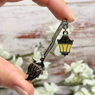 Starry Witch Broomstick With Lantern