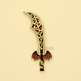 Dragon Scimitar Pin