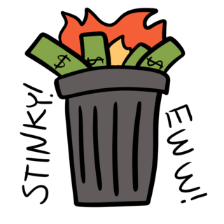 STINKY TARRIFF TIP JAR