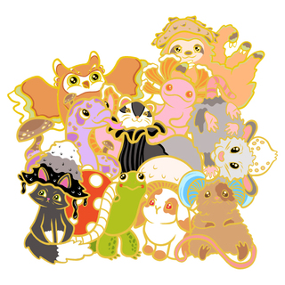 Pack of 10 Fungal Familiars Pins!