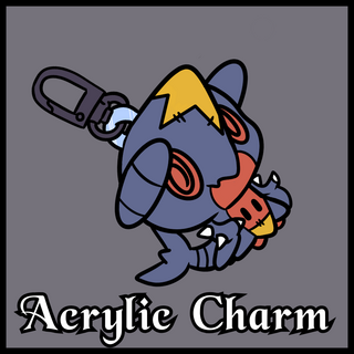 Garchomkyu Acrylic Charm