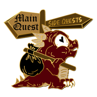 Side Quest Love - Dungeon Derpies pin
