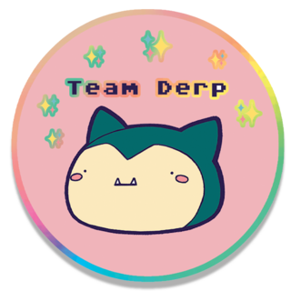 Team Derp holographic sticker