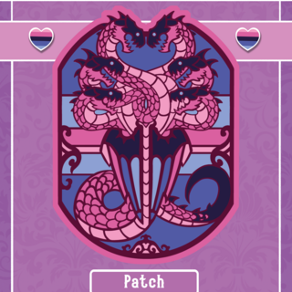 Omnisexual Hydra Iron-on Patch