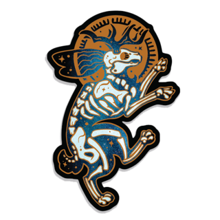 3in Celestial Jackalope Skeleton