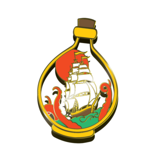 ACC - Storm in a Bottle Liquid Core Enamel Pin