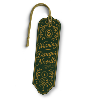 Warning Danger Noodle Tassel Bookmark