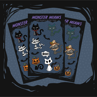 Monster Miaw Sticker Sheet
