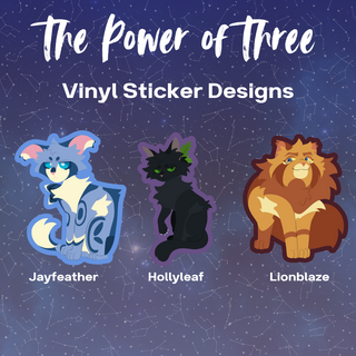 The Power of Three Vinyl Stickers