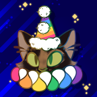Cat Clown Pin