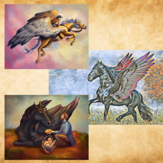 Pegasus art digital wallpaper collection