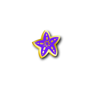 Accent Pin | Sea Star - Purple