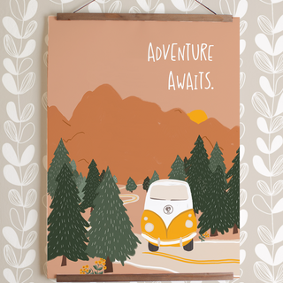 Adventure Awaits Art Print