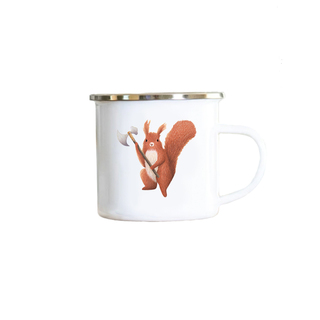 Squirrel Enamel Mug