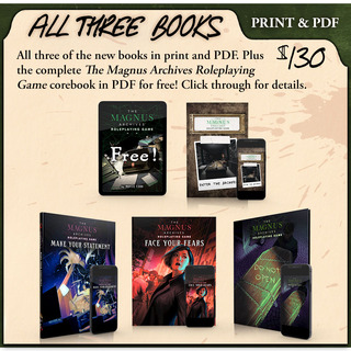 LATE PLEDGE: ALL THREE BOOKS IN PRINT AND PDF