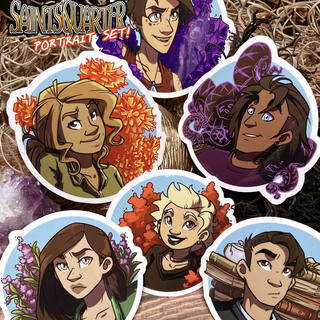 Saints'Quarter Cast Portraits | SQ Comic Sticker Set
