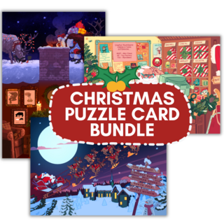 Christmas Puzzle Card Bundle