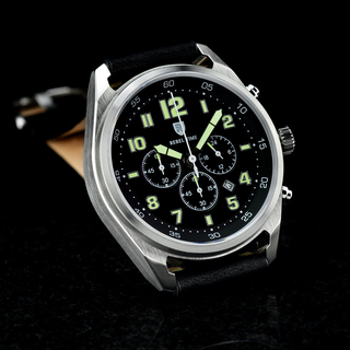 Classic Chronograph - black leather band