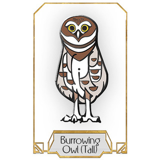 Burrowing Owl Pin - Tall