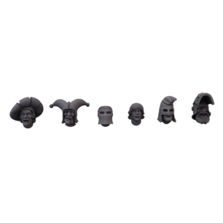 Prominent people heads set
