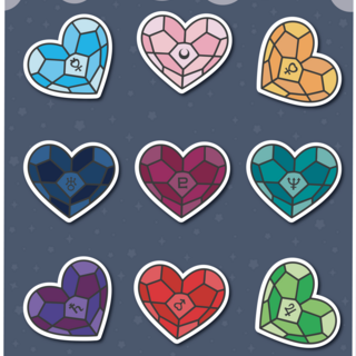 Heart Mosaic Sticker Sheet