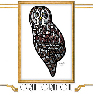 Original Painting - Great Gray Owl