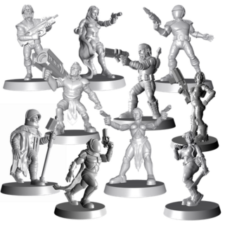 Player Character Action Pose Miniatures and STLs