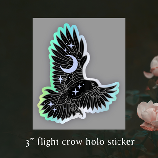 STICKER- FLIGHT CROW