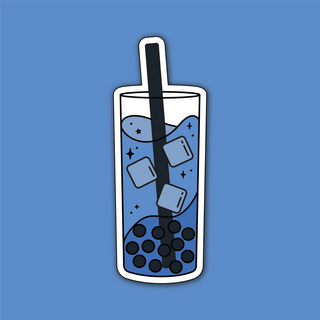 Butterfly Pea Boba Sticker