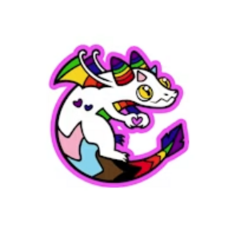Pride Dragon Sticker