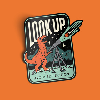 Look Up 3.5" Sticker