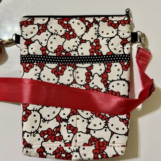 HK Red, Black, and White Crossbody Purse
