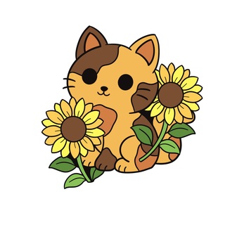 Sunflower Kitty Pin