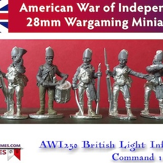 BG-AWI250 British Light Infantry Command I (6 models, 28mm unpainted)