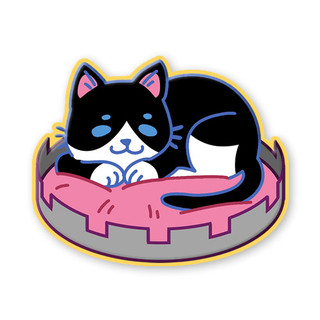 Cat's Gambit 1.5" Enamel Pin - Rook