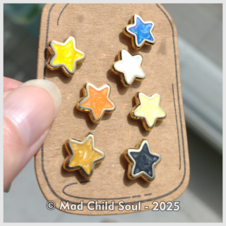 1x MINI PIN Star (gold)
