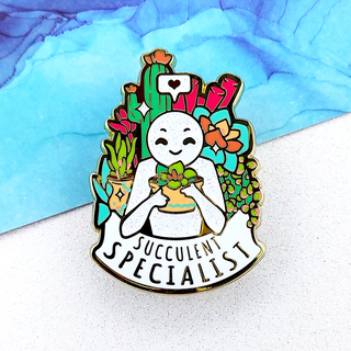 "Succulent Specialist" Enamel Pin