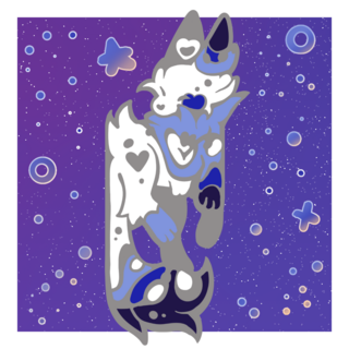 Nebula Fox Enamel Pin