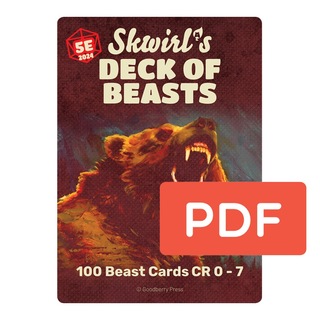 PDF - Skwirl's Deck of Beasts 2024 Edition